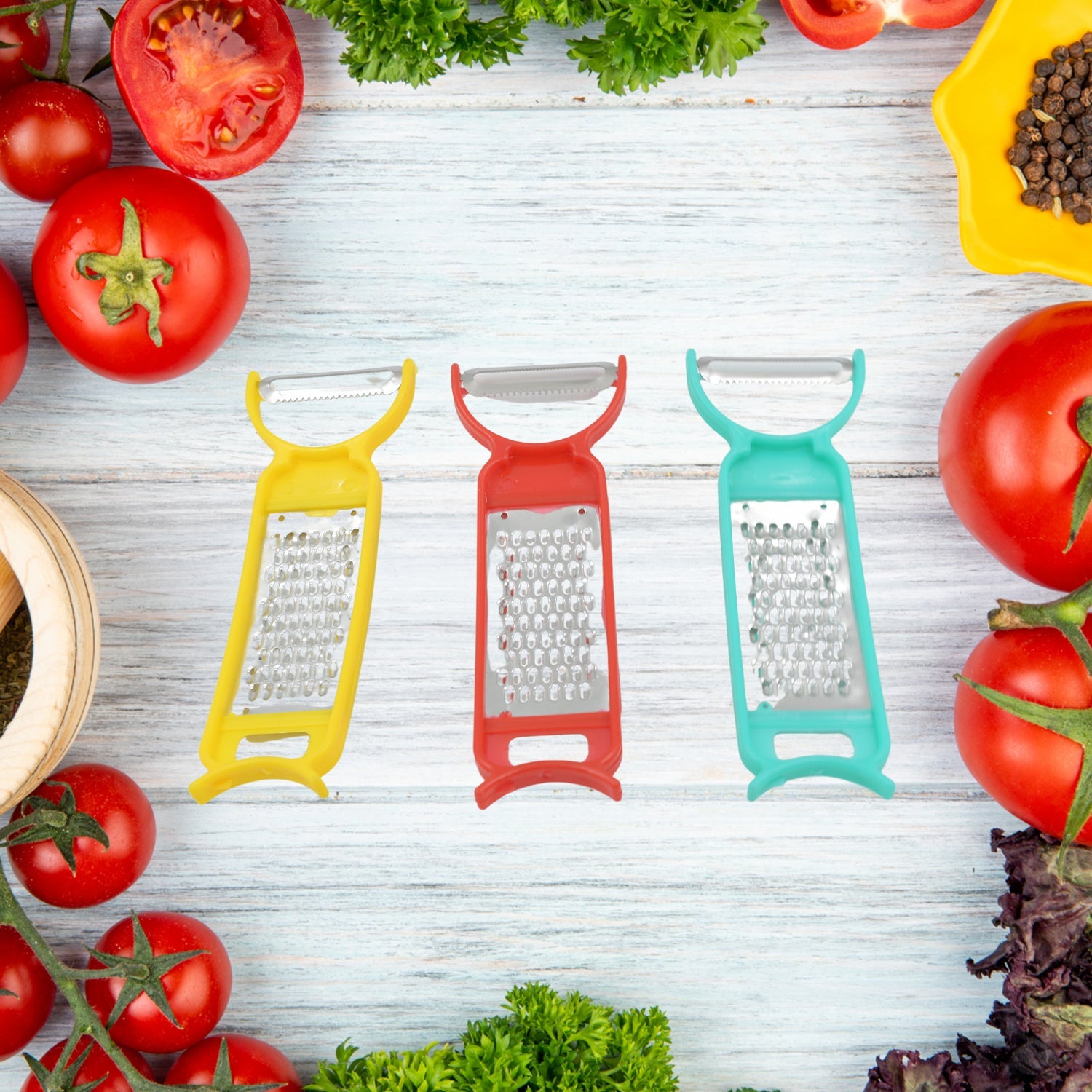 5511 Kitchen 3 in 1 Multi Purpose Vegetable Peeler Grater Cutter for Food Preparation Kitchen 3 in 1 Multi Purpose Vegetable Peeler Grater Cutter for Food Preparation (12 Pc Set) 5511 Kitchen 3 in 1 Multi Purpose Vegetable Peeler Grater Cutter for Food Preparation Kitchen 3 in 1 Multi Purpose Vegetable Peeler Grater Cutter for Food Preparation (12 Pc Set)